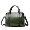 Echte leren dames schoudertas crossbody handtas met handvat, casual designer dames oliewas koeienhuid messenger tas