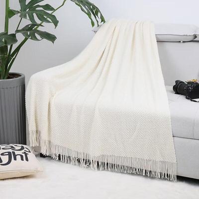 All-Season Acrylic Knit Throw Blanket
