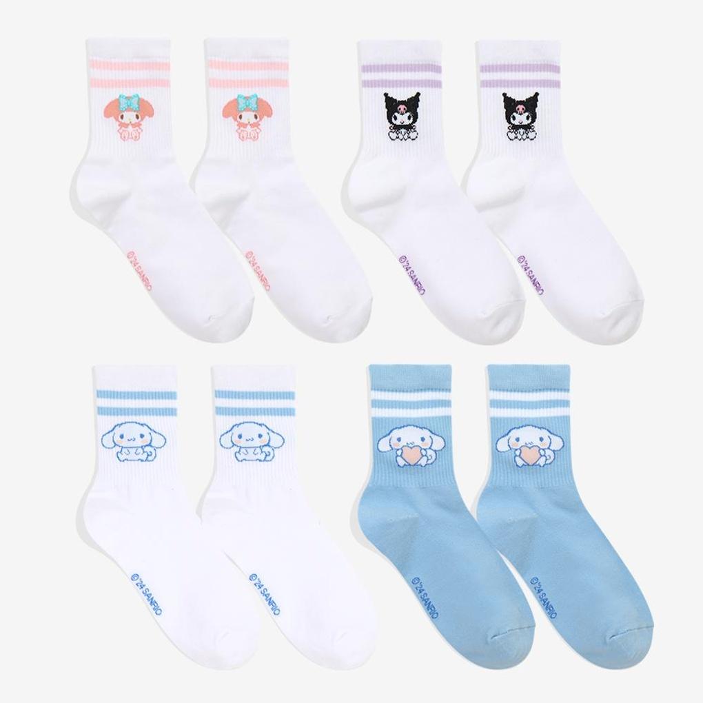 [Renoma] Premier Farm Sanrio Characters Mixed Medium 4-Pair Set_TE3YJ63430