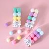 20x Small Pompoms for Cats to for Play Colorful DIY Craft and Art Supplies 3cm Soft Pom Pom Balls for Cats Lightweight