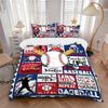 3pcs Baseball, Sports Duvet Cover Set - Machine Washable, Includes 1 Cover and 2 Pillowcases, No Core Included Yy251013092