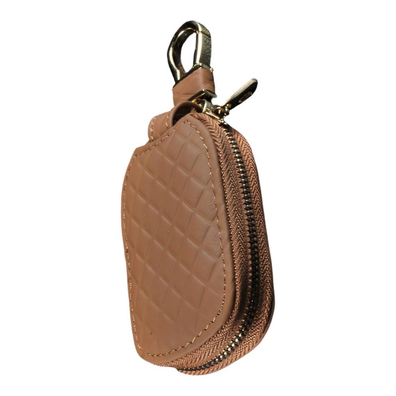 Multifunctional Keychain Wallet For Car Key Make Of Soft PU Leather Prevents Scratches On Key Fob Key Bag Organizer