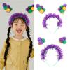 Glittering Pompoms Headband for Mardi Gras Party Costume Accessories Hairband Festival Celebration Headwear Party Supply