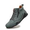 Genuine Leather Mens Ankle Boots Fashion Comfortable Men Casual Shoes Quality Handmade Work Boots Plus Size High Top Short Boots