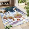 Geese Snowy Field Carpet Rug Soft Washable Anti Slip Home Living Room Sofa Mats Personalized Christmas Rug