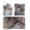 Tooxika Plaid Woolen Coat Winter New Style Over Knee Double-breasted Large Pockets Loose Mid-length Coat