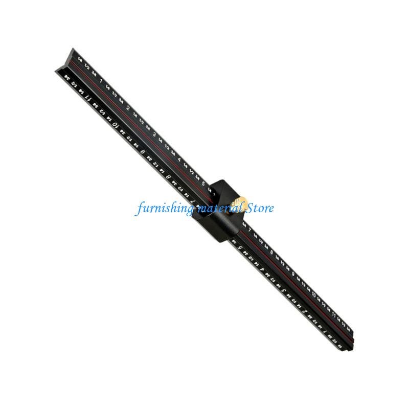 Y5GD L Adjustable Scriber Aluminum Rule for Precise Measurement & Line Drawing