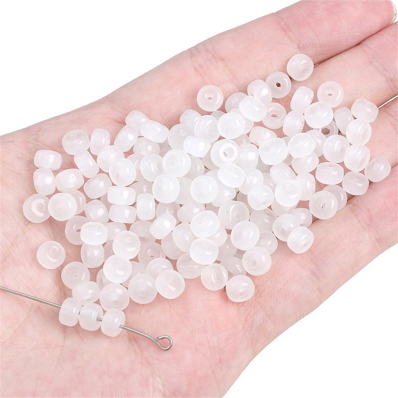 Handgefertigtes Schwarz-Weißes Transparentes Rundes Kristallperlenarmband/Halskette für DIY-Schmuck