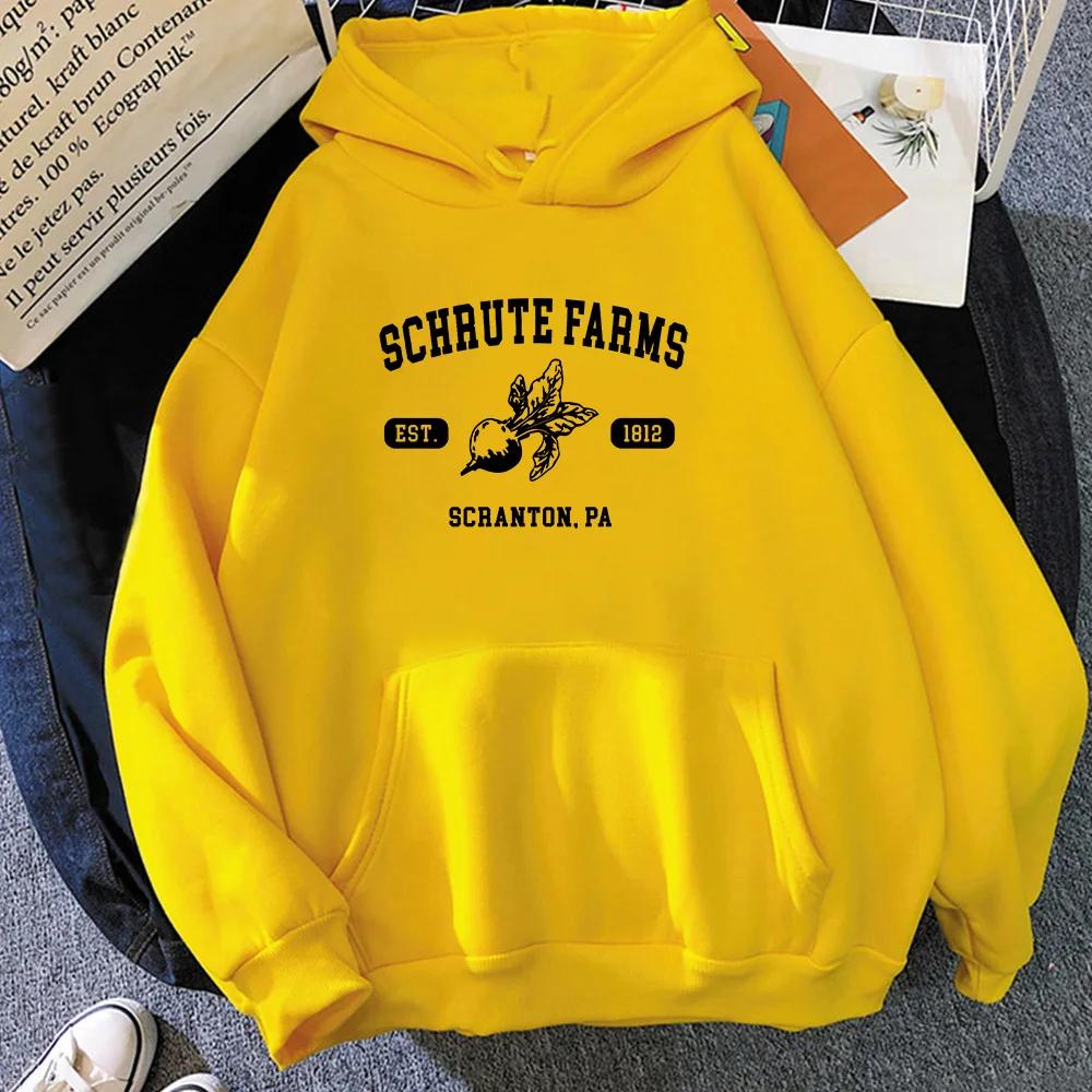 Dwight Schrute Hoody Vintage Printed Hoodie Minimalism Graphic Sweatshirt Unisex Winter Fleece Pullovers Retro Clothes