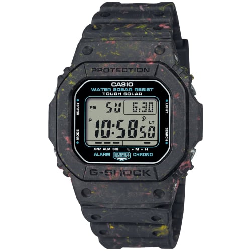 

Часы Casio G-Shock [] Tough Solar Waste Resin Recycling G-5600BG-1JR мужские черные