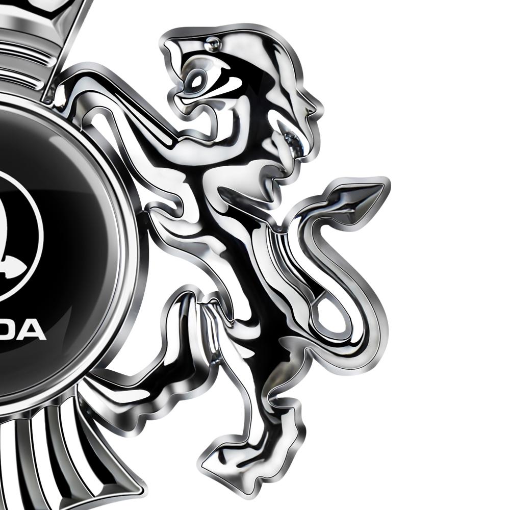 bfdqw8 3D Metal Car Crown Styling Body Trunk Decoration Sticker Badge Accessories For Skoda Octavia 2 Fabia Karop Superb Rapid Kodiaq