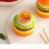 Creative Hamburger Toothpick Box Home Luxury High-end Toothpick Holders, Cute Cotton Swab Can, Dental Floss Storage Box