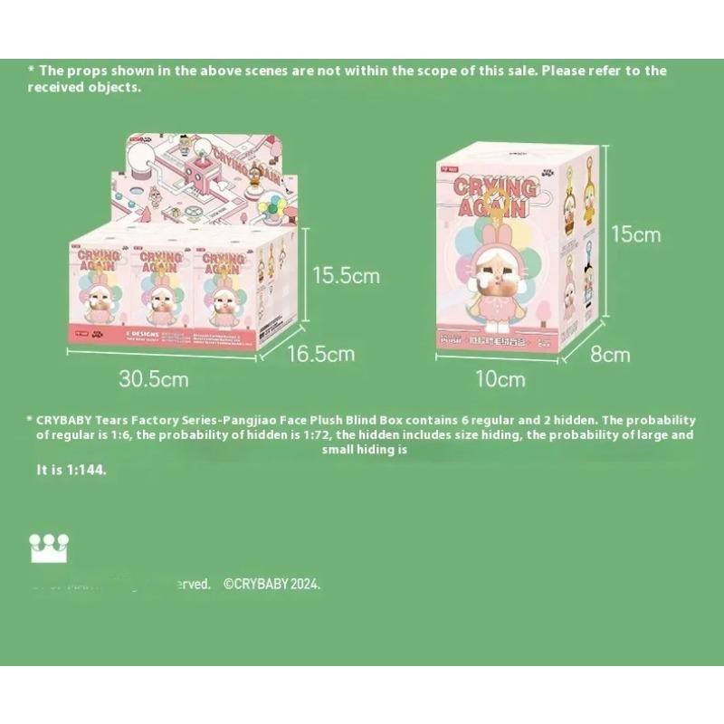 2025 new Crybaby Blind Box Crying Again Series Vinyl Doll Toy Animal Pendant Keychain Mystery Box Gift High Quality Version