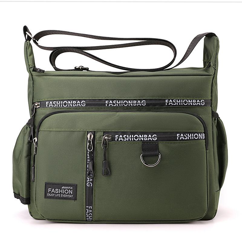 1Pc Large Capacity Men's Shoulder Bag Crossbody Bag Wear-resistant Waterproof Multi-pocket Shoulder Bag Business Bag Leisure Bag Waterproof