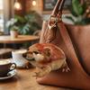 Built-in Sound Device Warrior Shield Plush Doll Keychain Talking Bag Pendant  Key Decoration