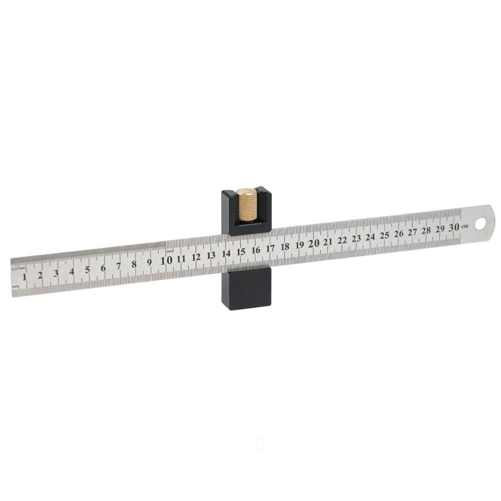 For Precise Marking Ruler Stop Block Adjustable Clamp Adjustable Clamp For Woodworking Woodworking Stainless Steel Ruler