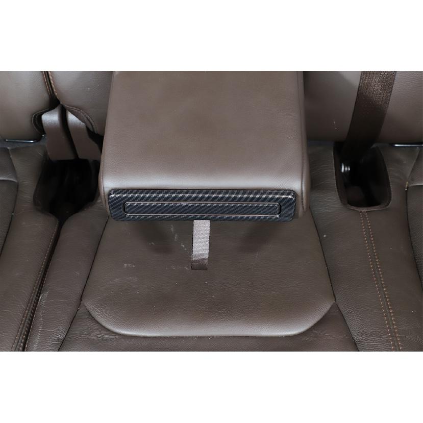 Car Rear Armrest Water Cup Holder Decoration Frame for Ford F150 2015 2016 2017 2018   Interior Mouldings