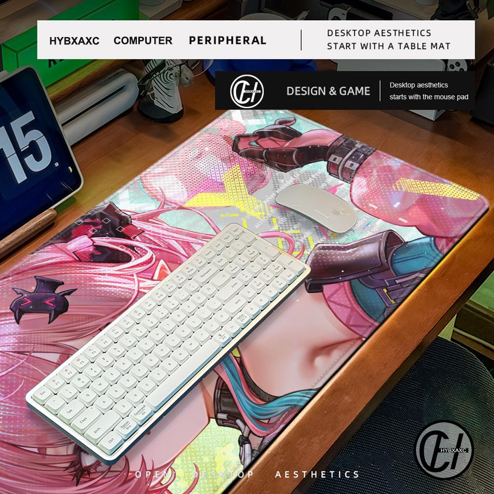 Kawaii Mouse Pad Anime Cute Girl Gabinete Gamer Computer DeskMat Keyboard Pad PC Accessories Anime Girls Rubber Mousepad