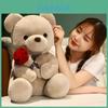 Süßer Rosen-Teddybär Stofftier mit Plüschstoff, toll für die Kinderzimmerdekoration und den Valentinstag