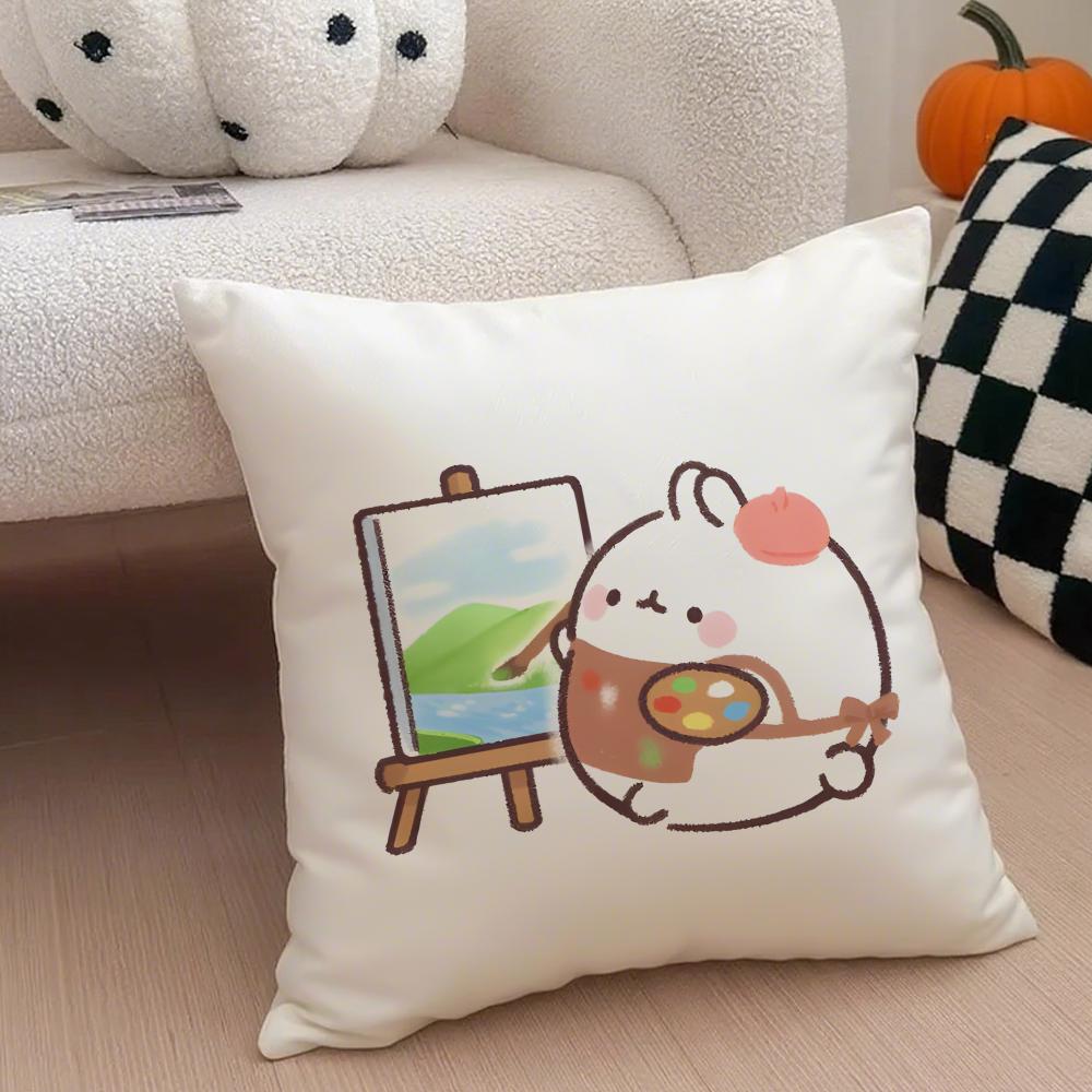 MMolang Cushion Cover Linen Pillow Case Soft Breathable Protective Couch Room Decoration