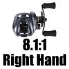 NM Baitcasting Fishing Reel for River & Lake Right Hand Use 8 Bearings 7.6:1 Gear Ratio