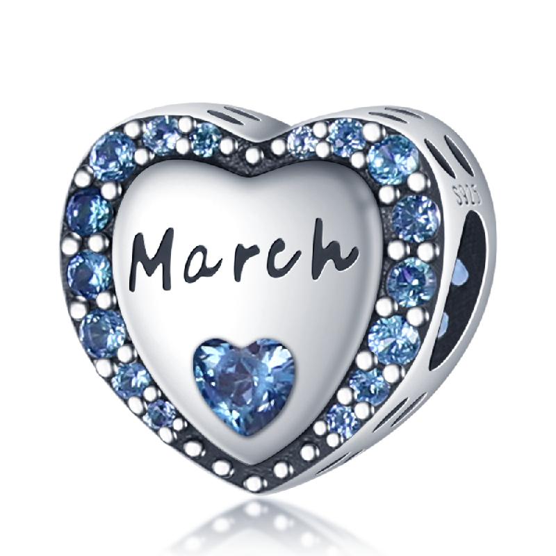 New In Silver Color Love Zircon Heart Series Beads Fit  Bracelet DIY Charm Pendant Woman Jewelry Hot Sale