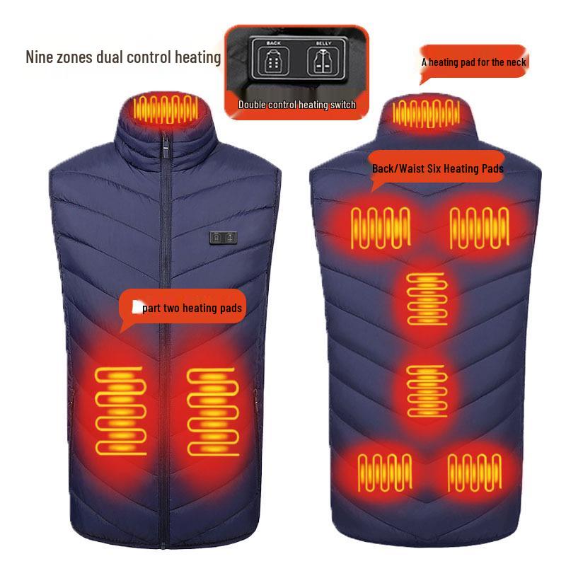 Men's USB Electric Heated Vest for Autumn and Winter