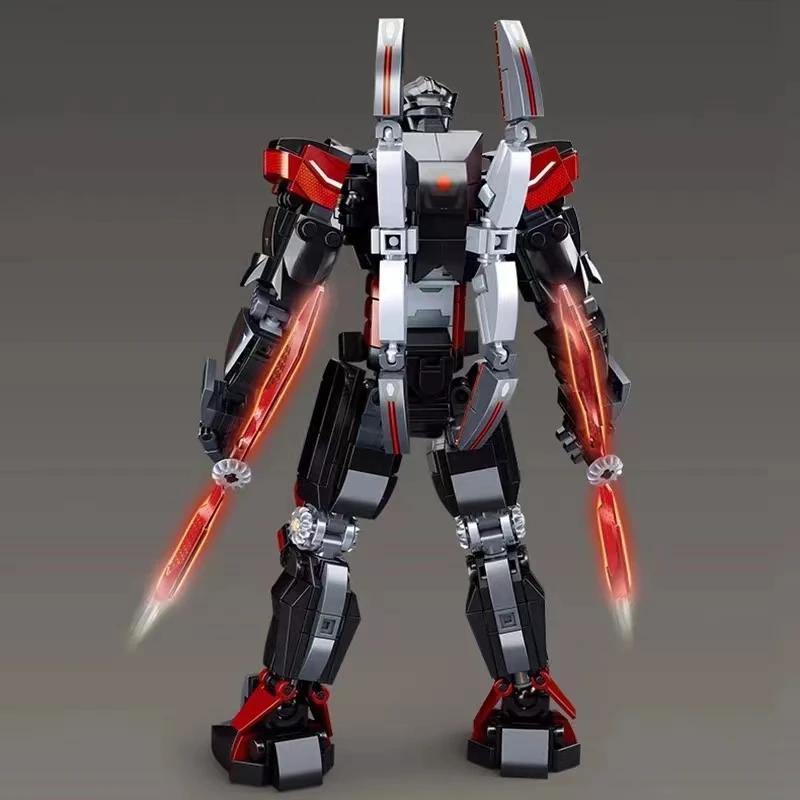 Hot SLUBAN Building Blocks MOC Mecha Blocks Series Dark Wanderer Robot City Mech Warrior Model Bricks Robot Toys for Kids Gifts