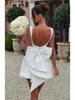Women's Summer Pearl Bow A-Line Fashion Slim Dress