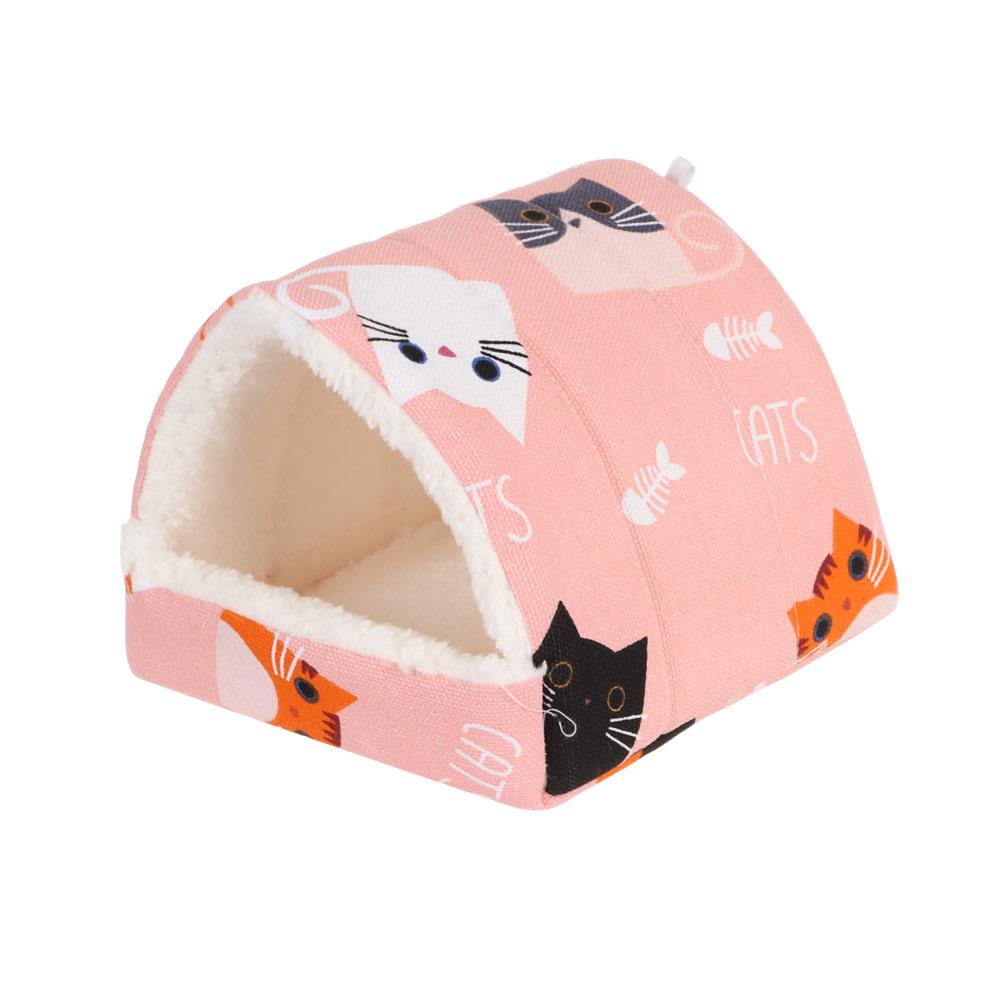 Hamsterhaus Warme Weiche Betten und Häuser Nagetierkäfig Bedruckte Hängematte für Ratten Baumwolle Meerschweinchen Hängekäfig Kleintier