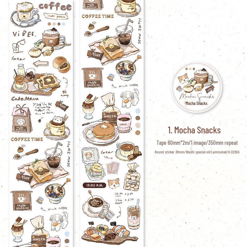 Twilight Special Adhesive Tape: Retro European DIY Planner Base Collage, Slow Life Diary Series, 4 Styles