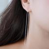 1 pezzo alla moda da donna lunga catena lineare ciondola la linea dell'orecchio infila orecchino gioielli regalo