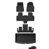 LUCKEASY Right Drive for Tesla Model YL 6seats RHD 2025 2026 Car Floor Mats Cargo Liner Trunk Pad TPE 3D Waterproof Accessories