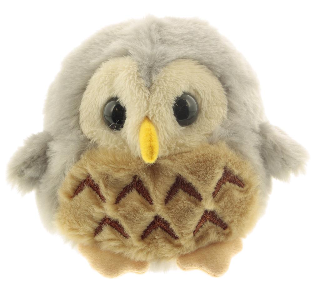 Take Off Owl Plush Grey Toy, Small,