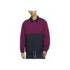 Nike Colorblock Fleece Polo Sweatshirt Men Tops Purple DJ6082-610