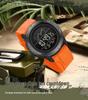 Sanda Multifunctional Digital Watch: Single Display, Alarm, Large Dial, Waterproof Sports Watch for Students.