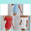 New Spring 2025 Satin Bodycon Dress With Off Shoulder Design For Women