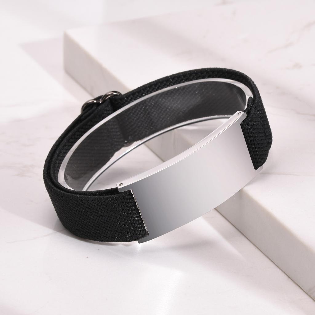 Xiaomi Vnox Personalisierte Foto Armbänder für Damen Herren, Verstellbares Armband, Personalisierte Bild Text Name Gedenkarmbänder Geschenk