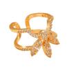 Premium Copper Zirconia Nail Protector Ring – Trendy Open Style Finger Ornament for Nail Art