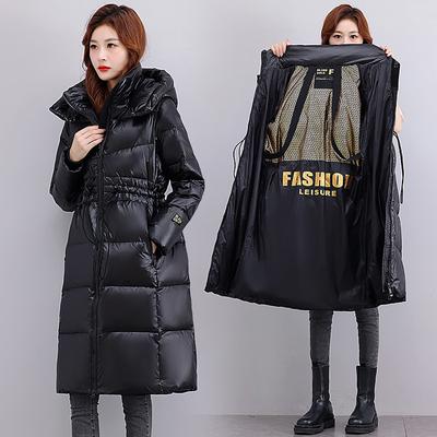 Down Jacket Women's Winter Extended White Duck Down Jacket