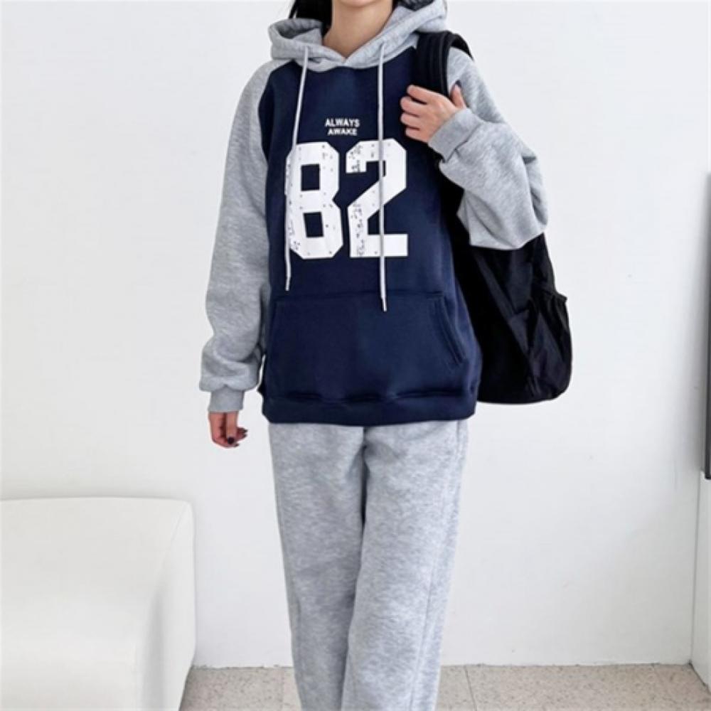New Arrivals Open Run Women Loose FiT Color Block Hoodie Fleece SweaTshirT And T