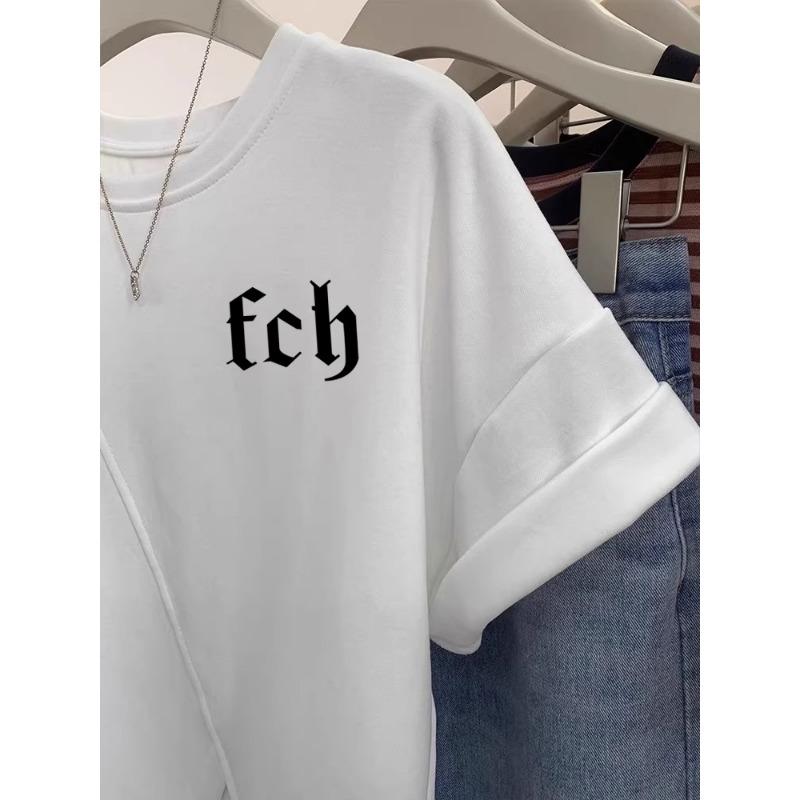 Women's Bag Collar Design Sense Niche Slit Small Short Short Sleeve T-shirt Top