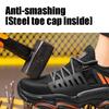 Four Seasons Labor Protection Shoes, Anti-smashing and Puncture-proof Safety Shoes, Breathable, Lightweight, Soft Work Shoes, Anti-slip