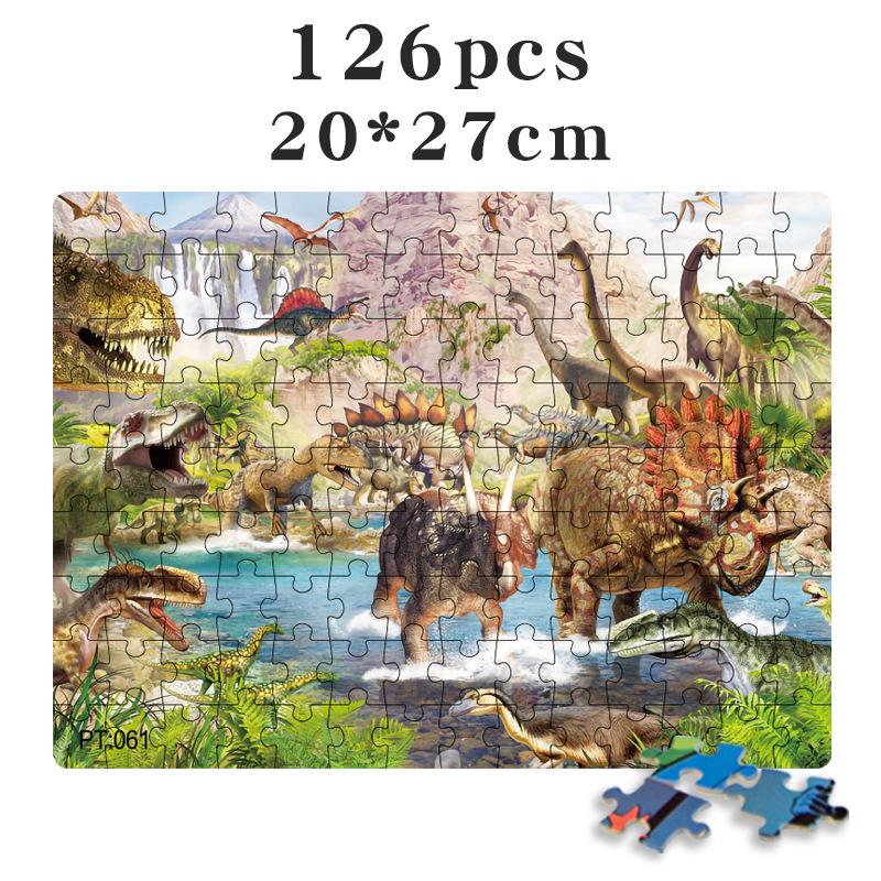 

Серия «Динозавры» Пазл для взрослых - 126 деталей, плотная бумага, образовательный, настраиваемый подарок
