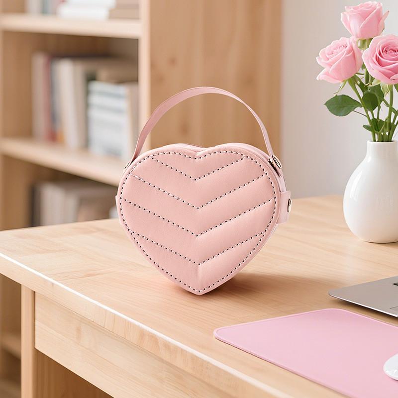Heart Shaped Jewelry Box For Rings Earrings And Necklace Storage