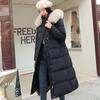 Womens Long Winter Coat 2026 Oversized Knee-Length Hooded Puffer With Faux Fur Collar Slim Fit Belted