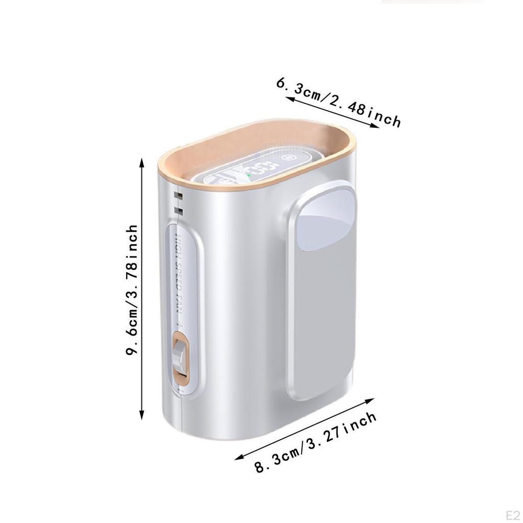 Taşınabilir Bel Fanı 100 Hız Ayarlanabilir Yaz Şarj Edilebilir LED Ekran ve El Feneri ile