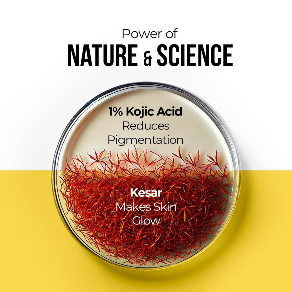 DR. Sheth's Kesar & Kojic Acid Sonnenschutz LSF 50+ Pa++++ Leicht Nicht Fettend 125 g Für Alle Hauttypen