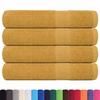 VidaXL Towels 4 Pcs Gold 100x200 Cm 360 G/m² 100% Cotton, Beach Towel, Guest Towel, Large Towel of 136819