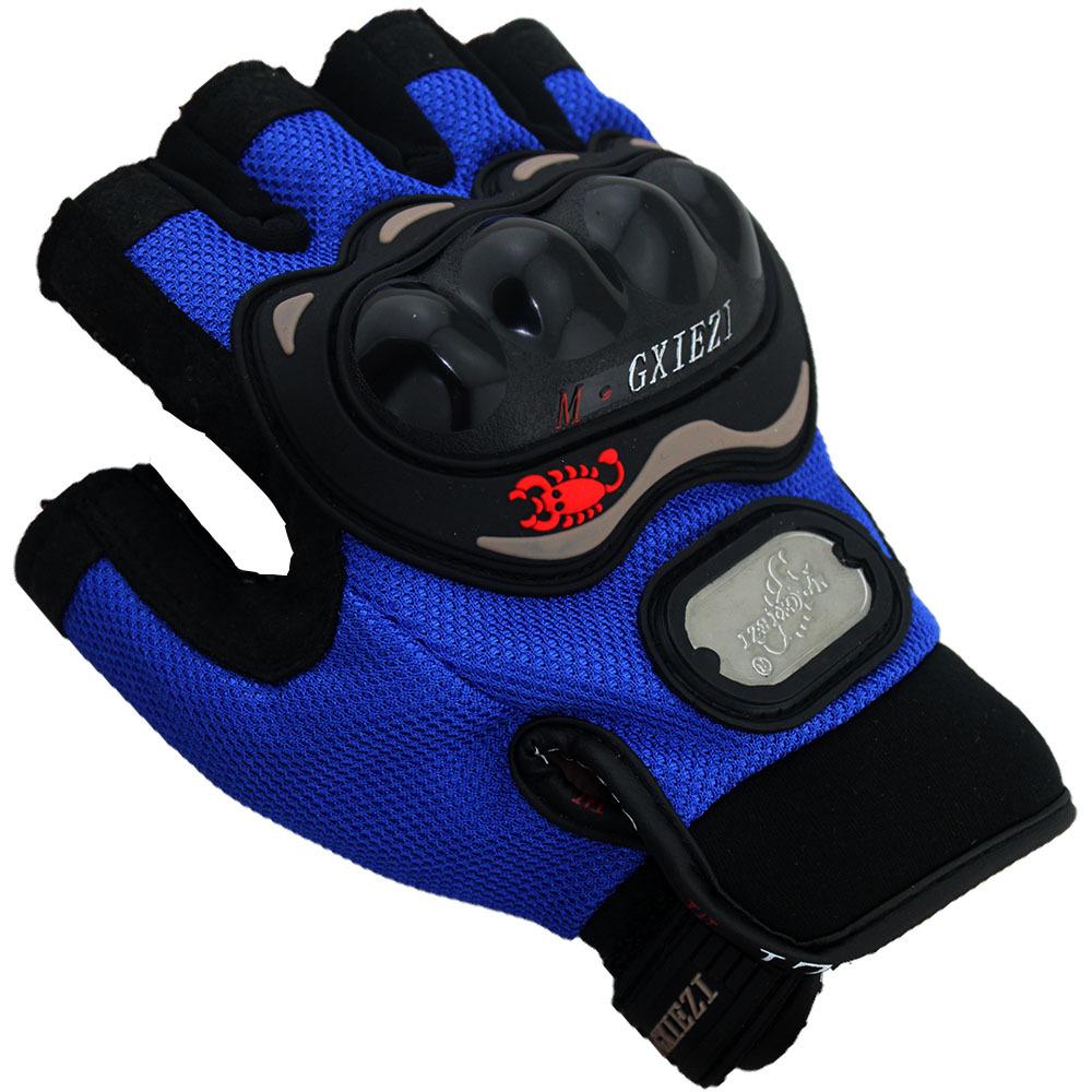 

Мужские спортивные защитные перчатки с полупальцами для гонок на мотоциклах, перчатки для езды на велосипеде XXL синий